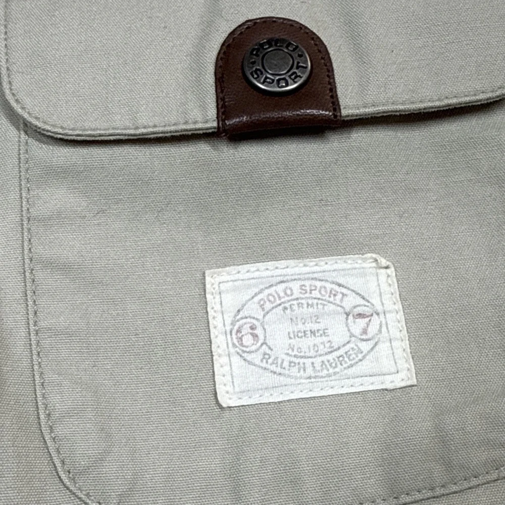 Vintage Polo Sport Sportsman Vest Men XXL Tan Utility Fishing